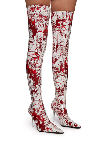 Scream Queen Thigh High Boots