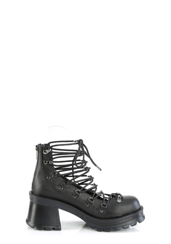 Bratty-32 Platform Ankle High Shoes
