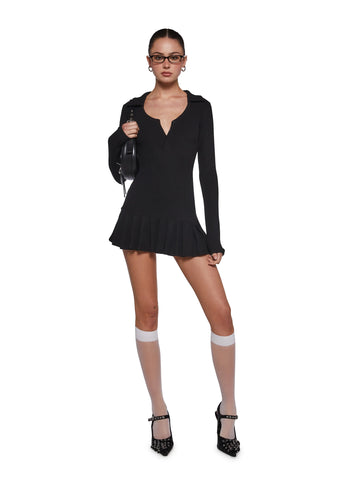 Class Dismissed Mini Dress - Black