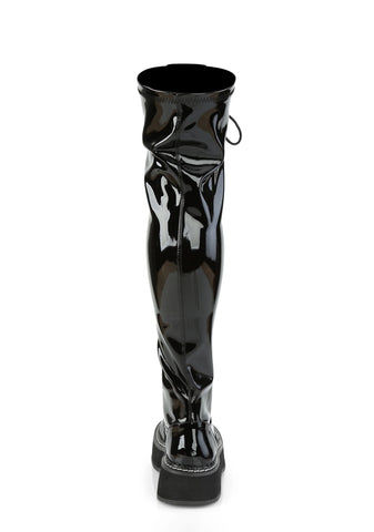 Emily-375 Platform Thigh High Boots
