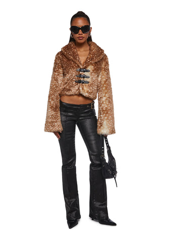 Fawn Over Me Faux Fur Jacket