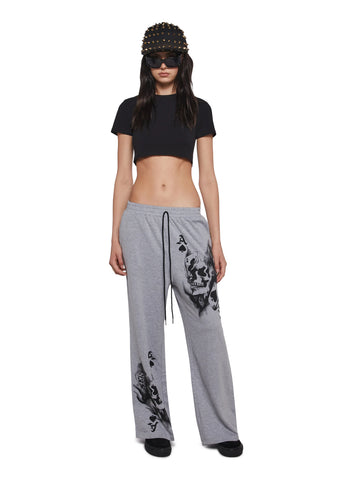 Spooky You Skull Print Sweatpants