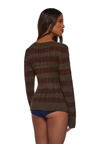 Mull It Over Striped Sweater