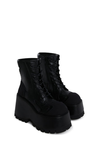 Totally Swear Platform Boots