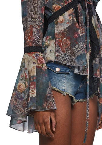 Alchemy Sparks Patchwork Blouse - Multi