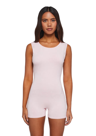 Alternate Realities Backless Romper - Pink