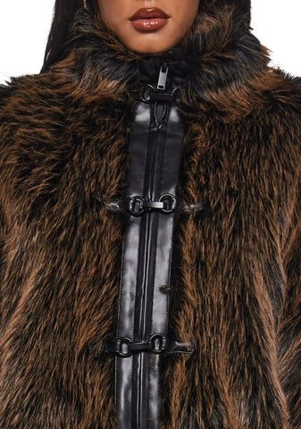 High Society Babe Faux Fur Coat