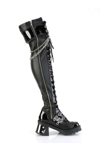Bratty-304 Platform Over-The-Knee Boots