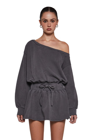 Fingers Crossed Sweatshirt Dress