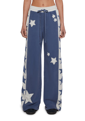 Starry Wide Leg Joggers