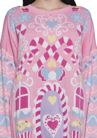 Chitter N' Chatter Oversized Sweater