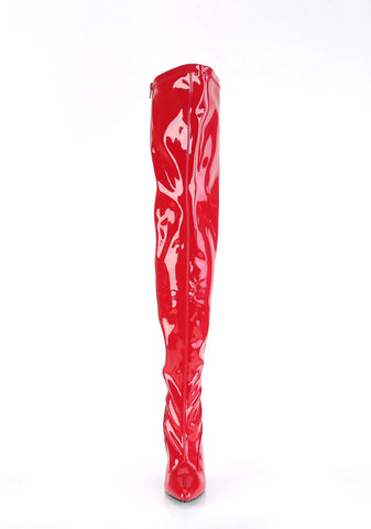 Seduce-3000 Thigh High Boots-Red