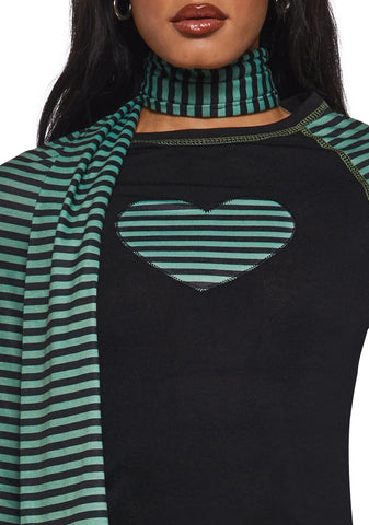 Outsiders Love Long Sleeve Tee And Scarf Set