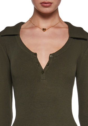 Class Dismissed Mini Dress - Green