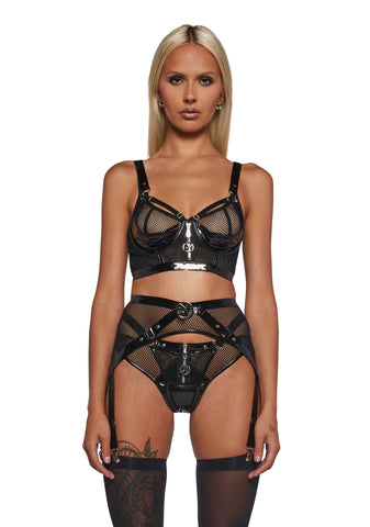 Playboy Blackout Fetish 3-Piece Set