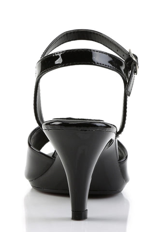 Belle-309 Platform Ankle Strap Sandals-Black