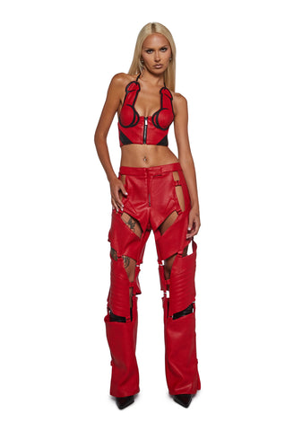 Biker Floating Pants - Red