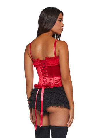 Romantic Age Corset Top - Red