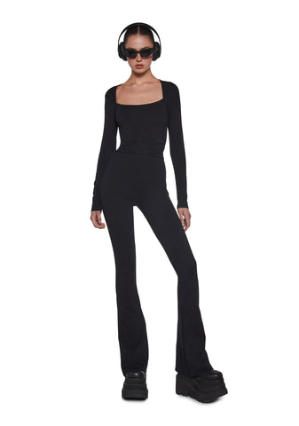 Signal Open Back Catsuit