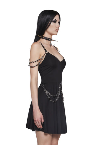 Steel Echoes Chain Dress