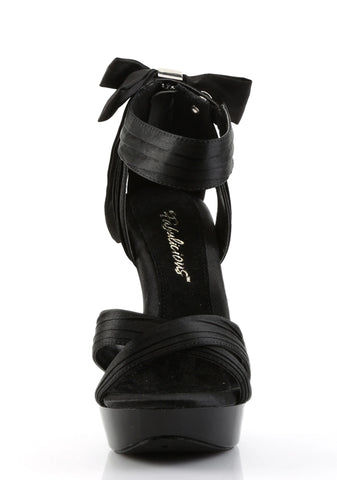 Cocktail-568 Platform Criss Cross Straps Sandals-Black