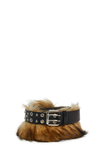 Total Party Faux Fur Belt
