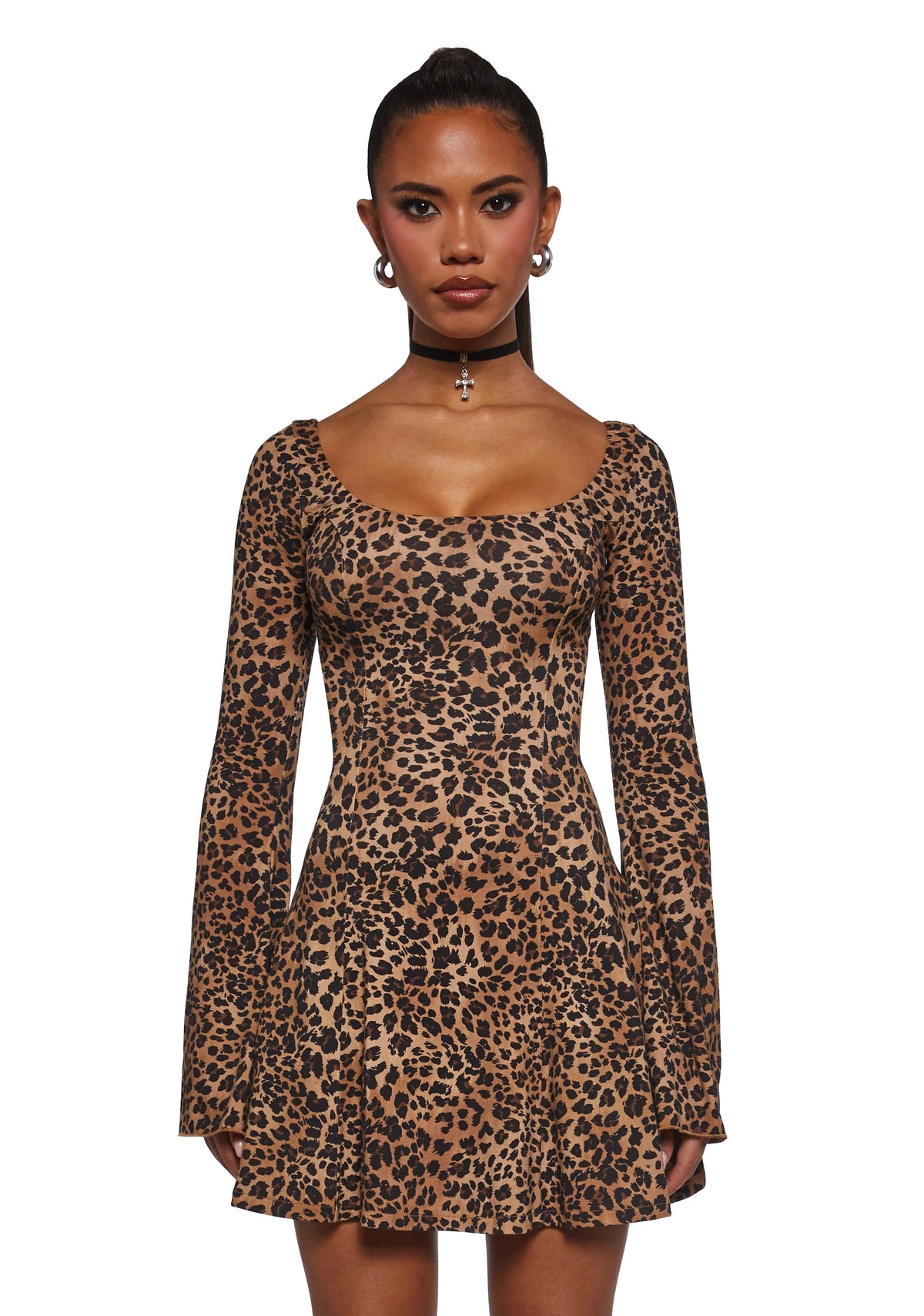 90s Chic Leopard Dress