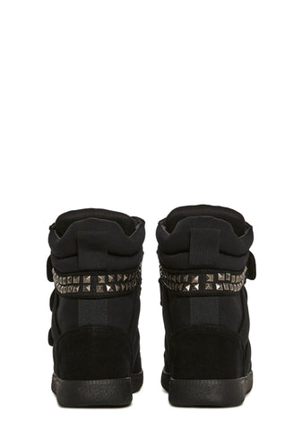 Ambient Wedge Sneakers With Studs