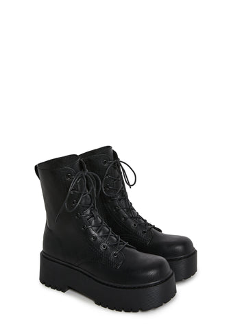 Renegade Combat Boots - Black