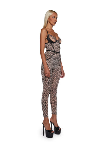 Playboy Bunny Kiss Sleeveless Catsuit