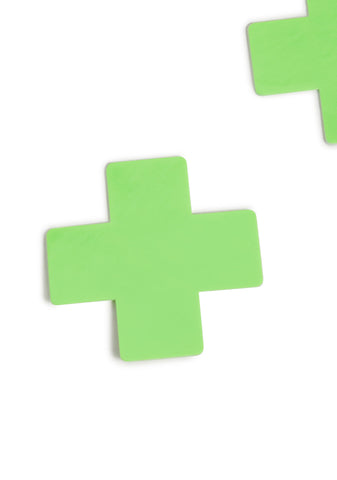 Apple Fruitella Wet Vinyl Cross Pasties