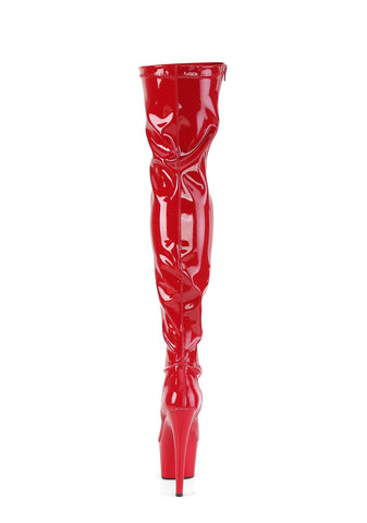 Adore-3000 Platform Thigh High Boots-Red