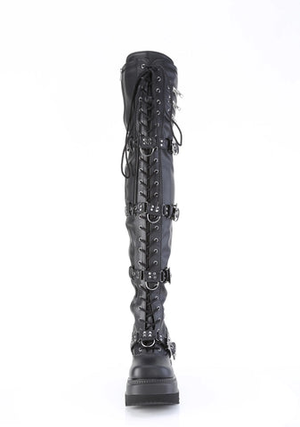 Shaker-420 Platform Thigh High Boots