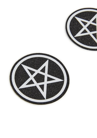 Wicca Pentagram Glitter Pasties