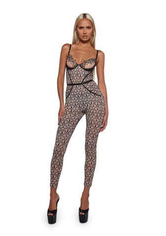 Playboy Bunny Kiss Sleeveless Catsuit