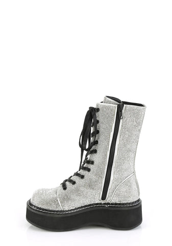 Emily-362 Platform Calf High Boots