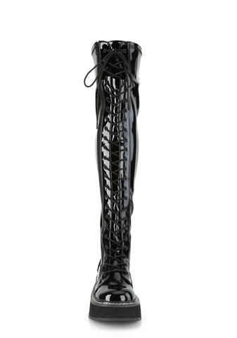 Emily-375 Platform Thigh High Boots