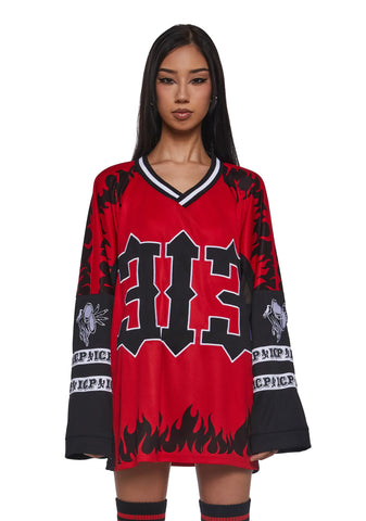 313 Hotline Oversized Jersey Tee