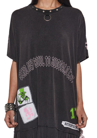 Send My Soul Washed Tee Dress