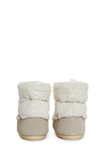 Mav-M Bone Faux Fur Booties