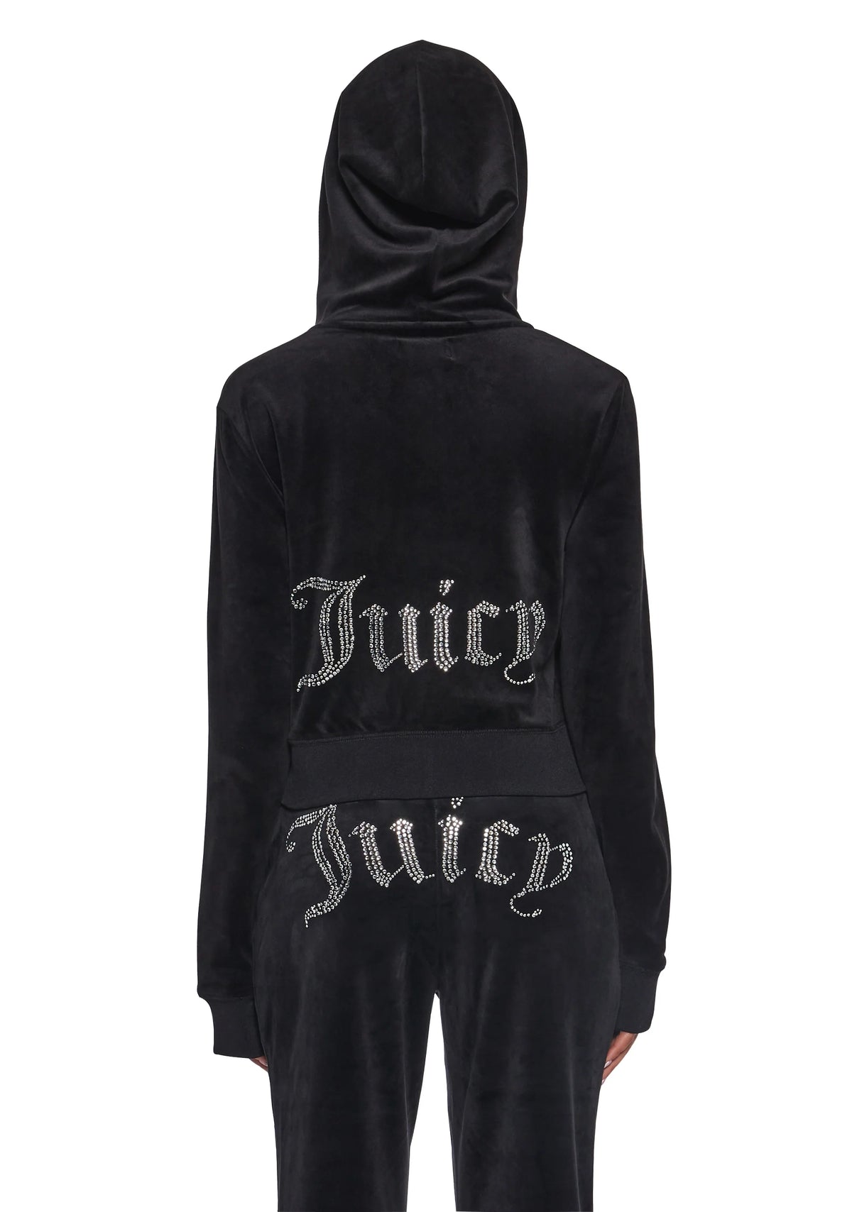 OG Big Bling Velour Hoodie - Black