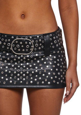 Live It Up Studded Mini Skirt