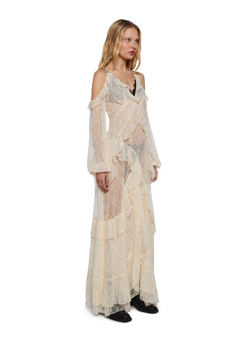 Desert Mirage Lace Maxi Dress
