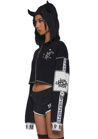 Boogie Woogie Wu Cropped Hoodie