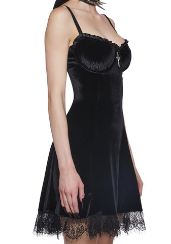 Midnight Blind Faith Velvet Dress