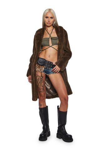 Signal Maxi Faux Fur Coat