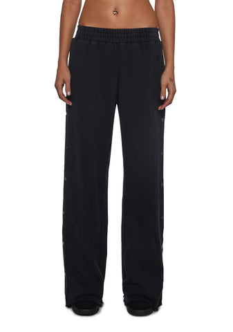 Ego Washed Boyfriend Sweatpants - Black