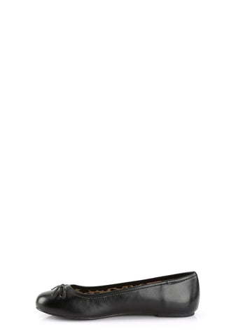 Anna-01 Ballet Flats-Black