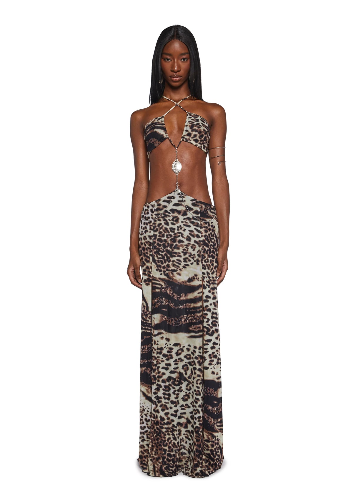 Dance Pulse Maxi Dress - Leopard