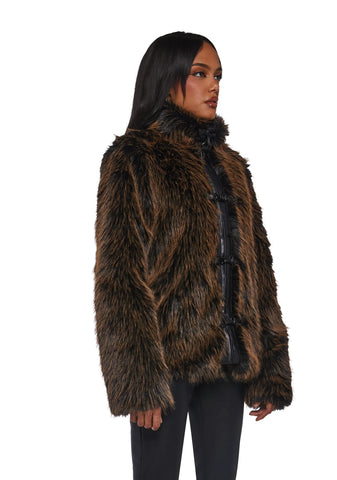 High Society Babe Faux Fur Coat
